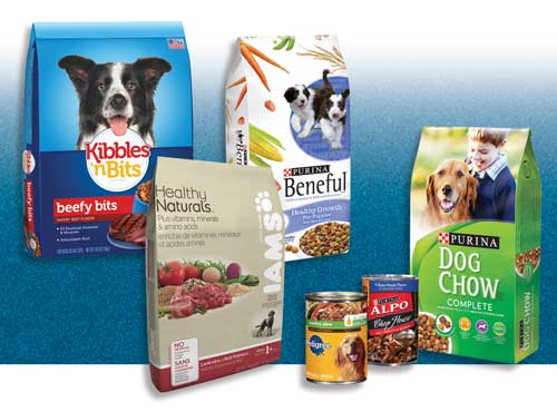 These are some of the top brands of dog food.