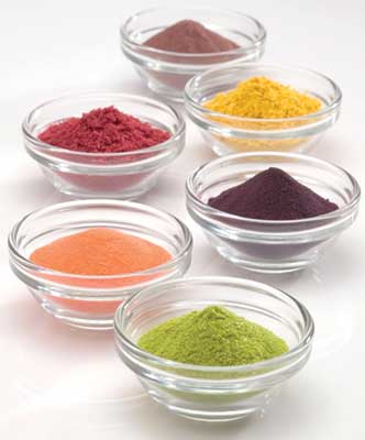 Fruit and vegetable powders