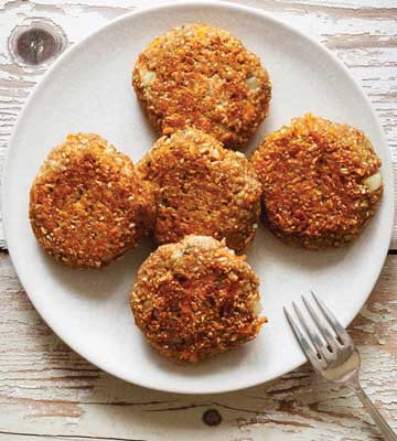 Iron-fortified vegetable cakes