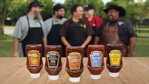 Pitmasters with five regional barbecue sauces.