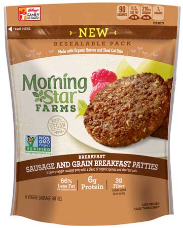 Morning Star Farms’ freezable breakfast patties