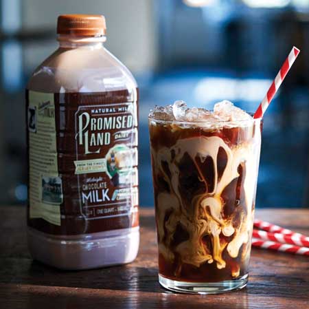 Promised Land Dairy’s Midnight Chocolate Milk . Photo courtesy of Promised Land Dairy