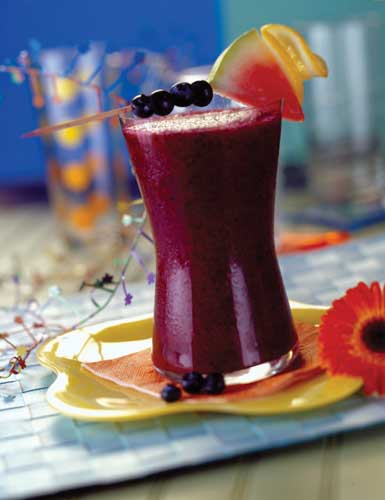 Blueberries smoothie