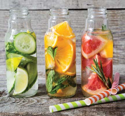 Fruit and vegetable infused beverages