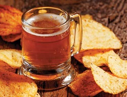 Potaqto chips with beer based seasoning.