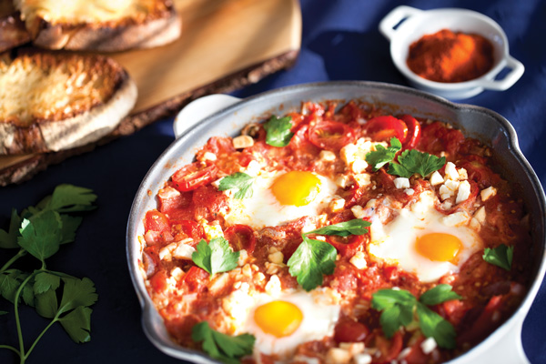 Shakshuka, a Middle Eastern dish.