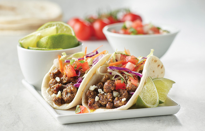 No meat street tacos