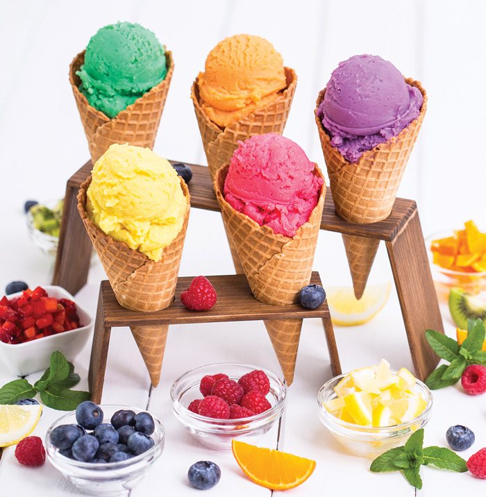 Ice Cream cones multicolor