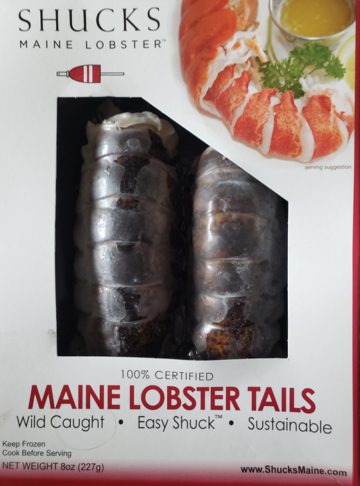 Shucks Maine Lobster Tails packaging