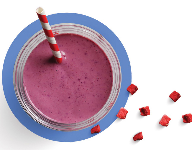 freeze-dried fruit smoothie