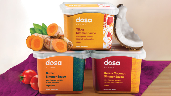Simmer sauces from dosa