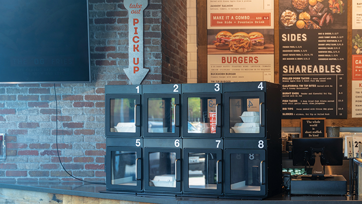 The Buckhorn BBQ + Grill chain Chekt food locker system