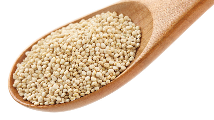 Quinoa in Wooden Spoon
