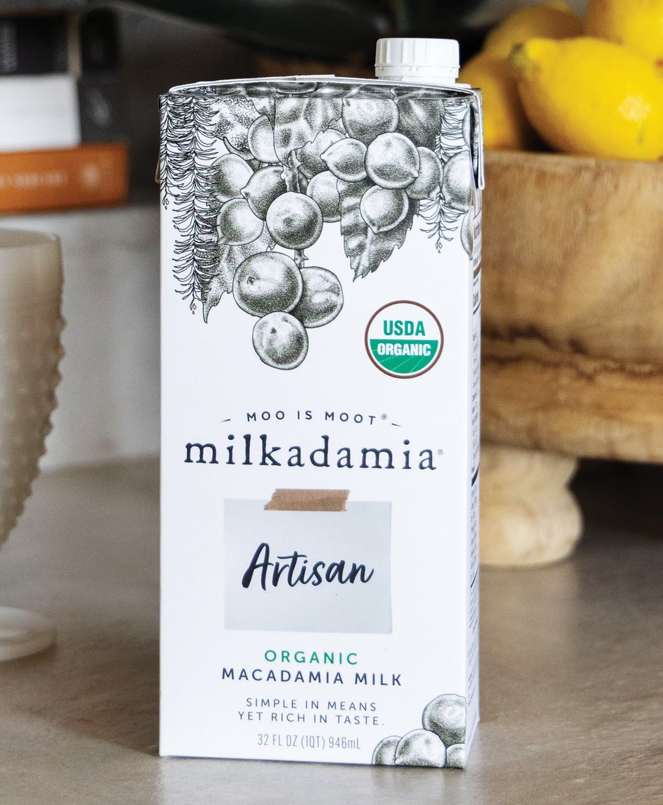 Milkadamia organic, artisanal plant-based milk