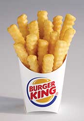 Burger King's new crinkle-cut French fry product called Satisfries.