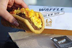 Waffle Taco from Taco Bell