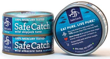 Safe Catch 100% mercury-tested canned tuna