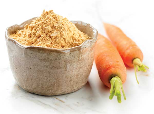 Functional carrot powder