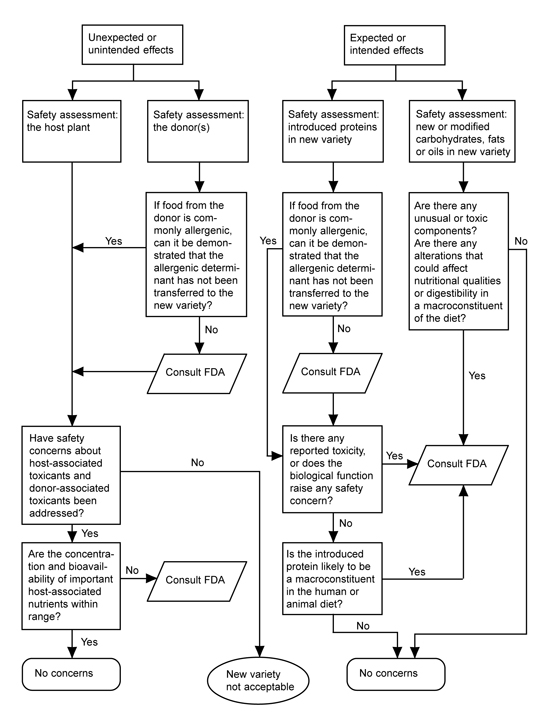 Fig. 2—Safety assessment of new varieties: summary. From FDA (1992)