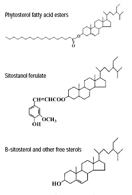 Fig. 7—Structures of components of corn fiber oil.