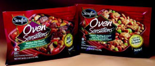 Fig. 2—Stouffer’s Oven Sensations is an example of oven meals that are beginning to gain on popular skillet meals.