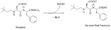 Fig. 3—Major pathway of degradation of neotame under hydrolytic conditions