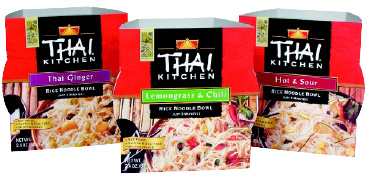 Fig. 8—Thai Kitchen’s line of instant rice noodle bowls are one illustration of the prepared food category that currently has the most growth potential: Asian.