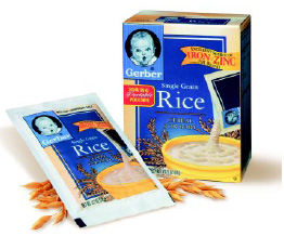 Fig. 2—The popular rice variety of instant cereal is available in single-serve packaging as an added convenience for on-the-go parents.
