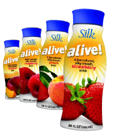 Fig. 14—Probiotic soy milks, such as Silk aLive, are the latest innovation in the fast-moving soymilk category.