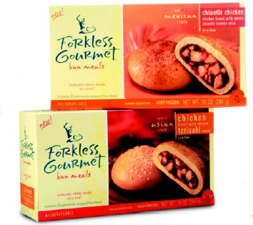Fig. 15—Forkless Gourmet’s new all-natural bun meals provide a healthy ethnic twist to America’s mostpopular hand-held foods.