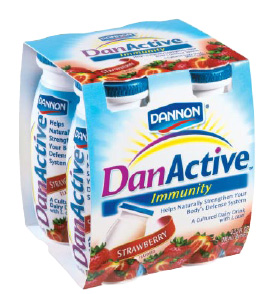 Fig. 19—Dannon’s new DanActive probiotic drink in “little bottles” is the first U.S. food product specifically geared to improving digestive health and the first to appear in the trendy “daily dose” format.