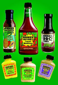 Fig. 3—Riding the trend to healthier foods are sauces and condiments such as those from Annie’s Naturals.