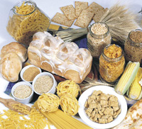 The glycemic impact of foods such as multigrain and whole-grain cereals, breads, and pastas is affected by processing. If processing of the whole grain removes its dietary fiber and makes the starch more digestible, the food will have a higher glycemic impact and offer minimal or modest reductions in glycemic response. 