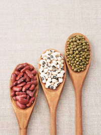 Legumes, such as kidney beans and peas, are a good source of dietary fiber, but are consumed infrequently.