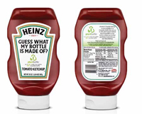 Heinz plans to introduce more than 120 million PlantBottle™ packages for ketchup this year.