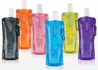 Made of three layers of plastic, reusable Vapur Anti-Bottles are BPA-free.