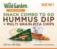 This single-serving combination of hummus and multi-grain chips gives snackers a healthier on-the-go option.
