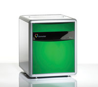 The Rapid N Cube uses carbon dioxide for protein analysis, which eliminates the need to separate gases within the instrument.