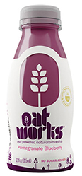 Gluten-free, GMO-free Oatworks smoothies formulated with beta-glucan soluble fiber from oats are positioned to appeal to health-conscious convenience seekers.