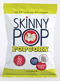 Skinny Pop popcorn has gained success with its low-calorie, healthy, and natural positioning.