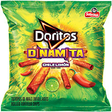 Frito-Lay’s Doritos Dinamita comes in spicier flavors such as Chile Limon and Nacho Picoso.