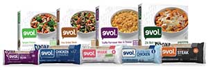 Frozen dinners from EVOL Foods
