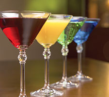 Colorful cocktails