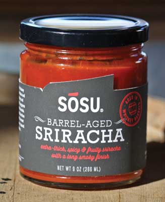 Barrel-aged sriracha sauce