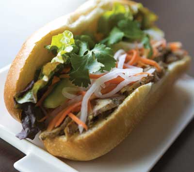 The Vietnamese bánh mì.