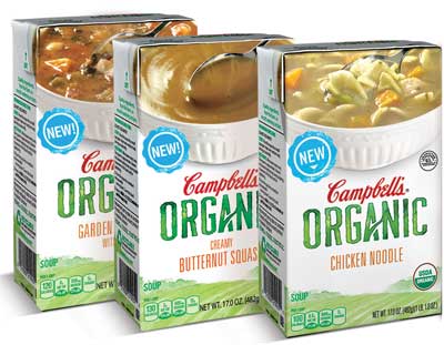 Campbell’s organic ready-to-eat soups