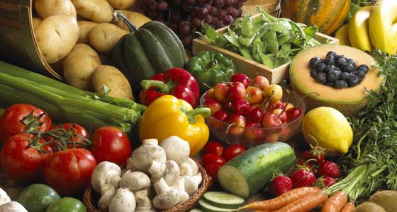 Fruits and vegetables