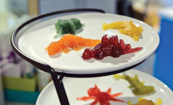 Gummy candy made with 3-D printing technology