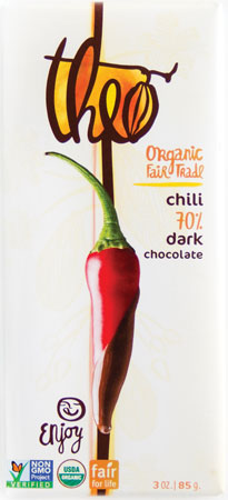 Theo Chocolate Chili and Dark Chocolate
