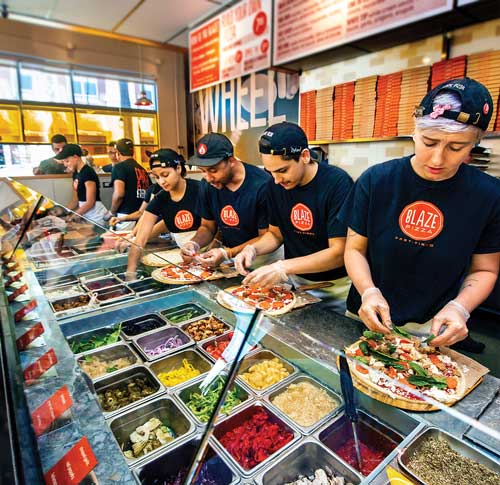 Blaze Pizza’s ‘build-your-own’ pizza